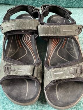 Ecco Gray/Black Men's Outdoor Comfort Sandals Size 11/45